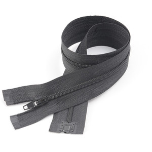 3号尼龙开口拉链童装羽绒服上衣棉外套帽子拉锁防护服塑料细帽链