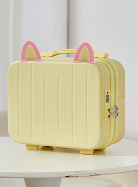 手提箱化妆箱女轻便小箱子14寸16寸大容量密码箱收纳包可挂大箱