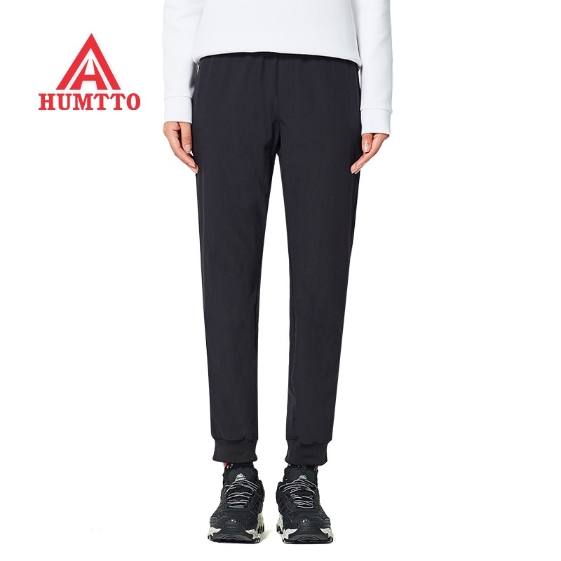 清仓悍途休闲弹力裤男春秋户外运动裤子紧口跑步卫裤女舒适速干裤