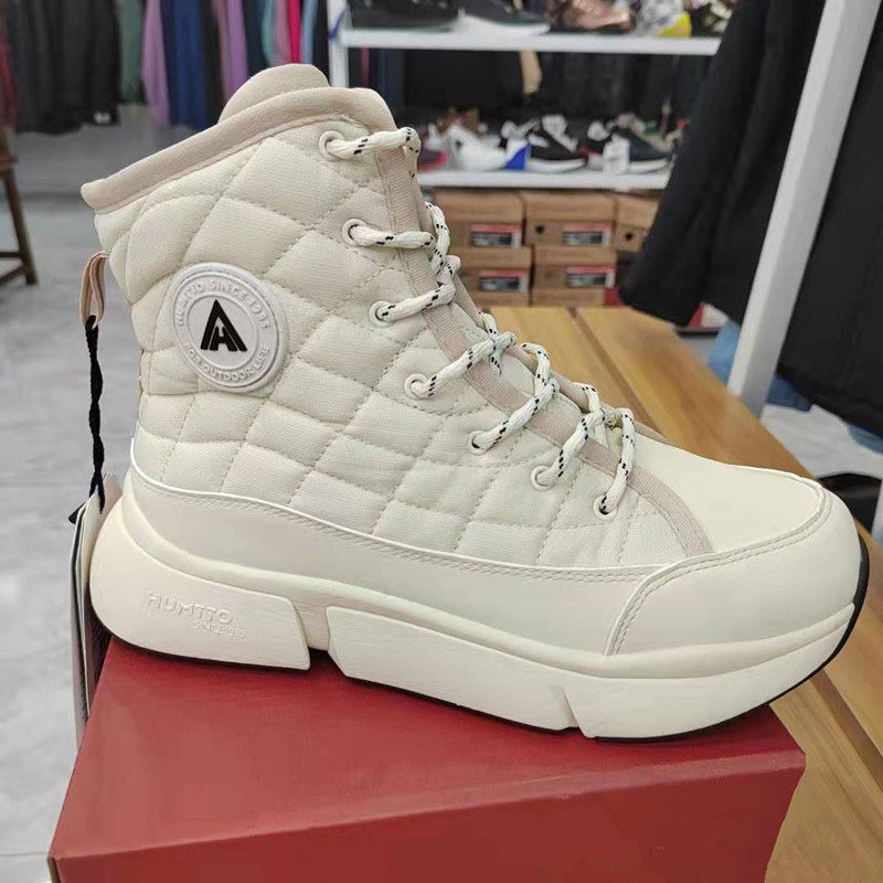 悍途户外雪地靴女加绒保暖防水女靴滑雪鞋舒适大棉鞋雪地棉520040