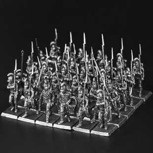 金属军事俄法战争方阵棋子小战士兵人模型手办桌面游戏饰品摆件