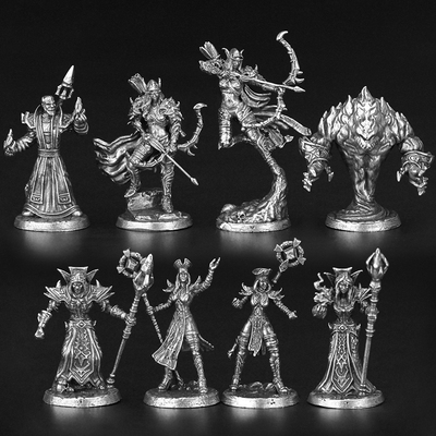 金属魔兽黑暗游侠士兵人模型微雕