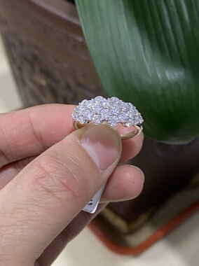 【恒久女戒】2025年新款高品质颗颗小莫桑精致女戒戒指