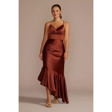 2025 02美国专柜正品代购DB studio新娘V领结婚晚礼服伴娘连衣裙