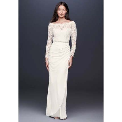 2025 02美国直邮专柜正品代购DB studio新娘结婚长裙白色长袖婚纱