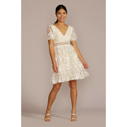 2025 02美国专柜正品代购DB studio新娘结婚V领晚礼服伴娘连衣裙