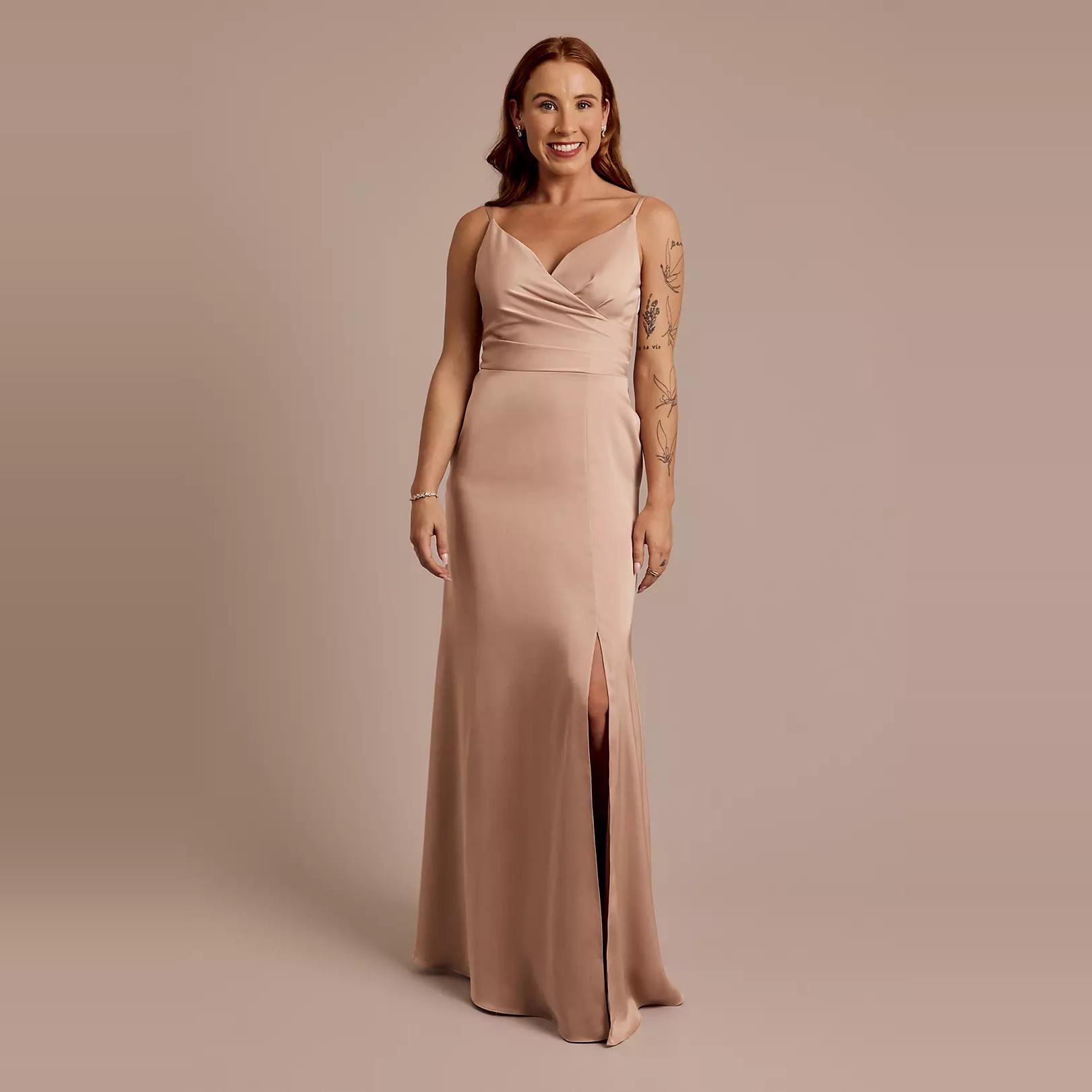 2025 02美国专柜正品代购celebrate新娘结婚晚礼服伴娘V领连衣裙