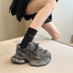 休闲鞋 2026春新款 女鞋 运动鞋 巴恩风ins潮欧货配阔腿裤 厚底老爹鞋