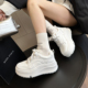 好货6cm增高韩版 头层牛皮轻便厚底小白鞋 女鞋 WSWS｜2026春季 板鞋