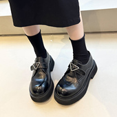 日系甜酷配堆堆袜厚底jk小皮鞋 女鞋 单鞋 头层牛皮大高货 德比鞋
