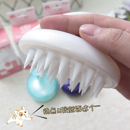 出口日本 第二代小鲸鱼宠物猫按摩梳子 犬硅胶洗澡刷子除毛刷去毛