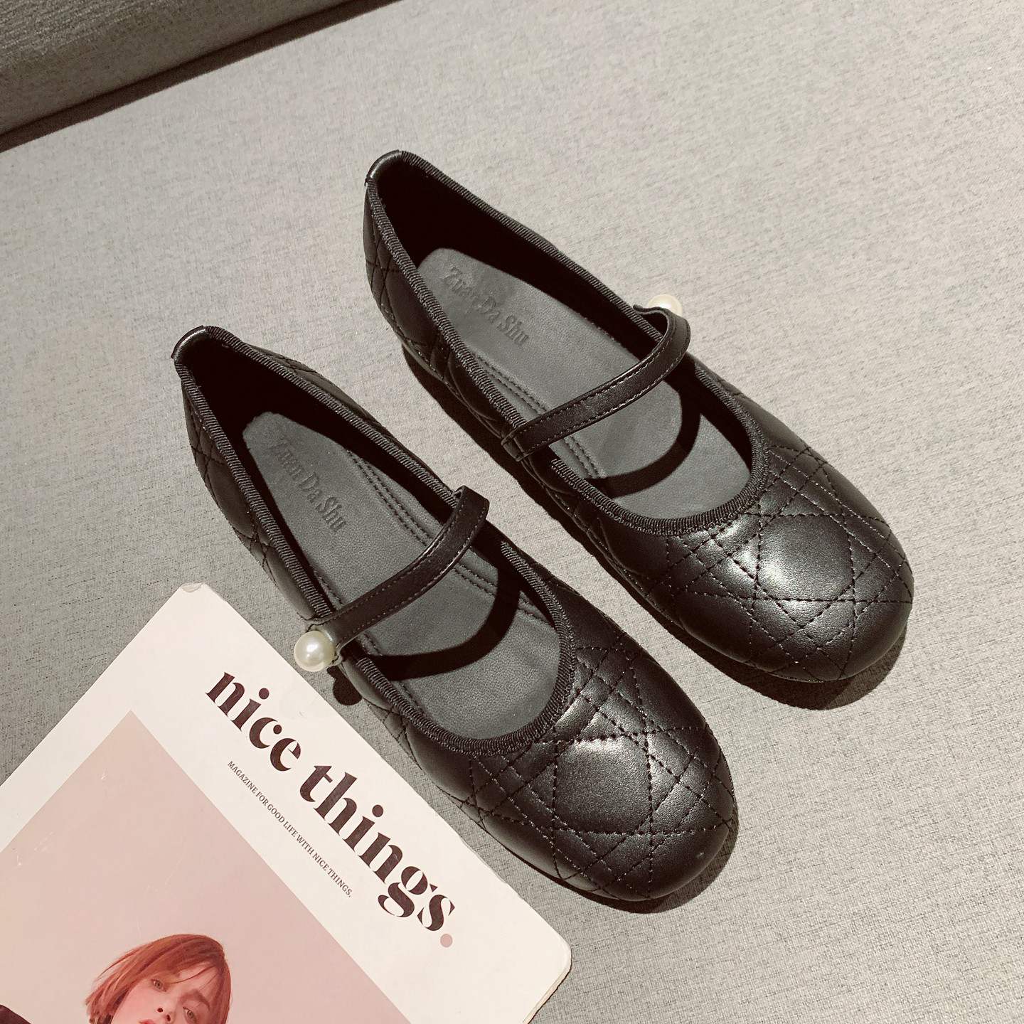 一字带浅口圆头玛丽珍鞋女2026年新款简约百搭内增高通勤工作鞋,女鞋,浅口单鞋,淘宝优惠券,粉丝福利购,淘宝优惠卷