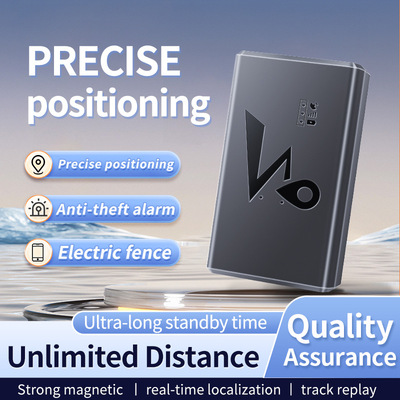 车载gps定位器gps tracker磁吸汽车定位跟踪器4G全网通无线充电