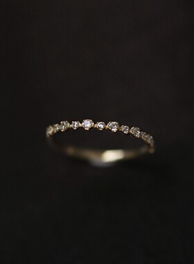 925银满天星锆石开口女士戒指