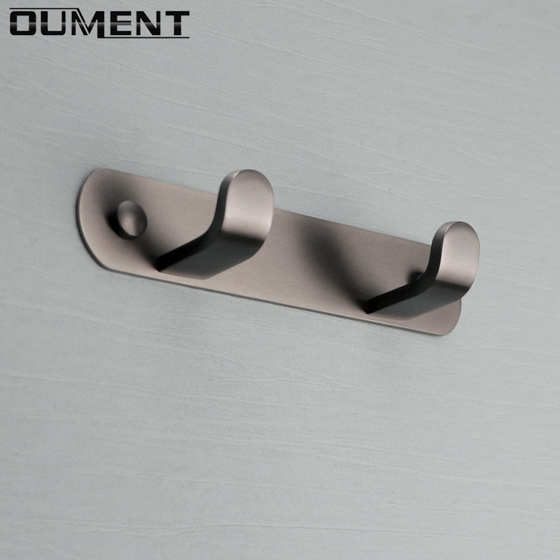 挂衣钩枪灰色单个不锈钢卫生间