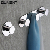 衣柜衣帽钩 全铜挂衣钩单个 进门玄关鞋 卫生间毛巾挂钩排钩免打孔