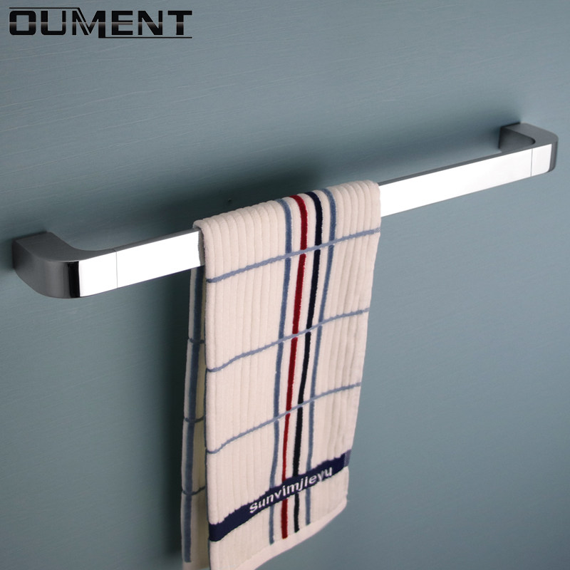 毛巾杆全铜加厚卫生间高端单杆