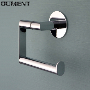 全铜轻奢纸巾架免打孔 极简卷纸架打孔 卫生间卫浴厕所纸巾钩