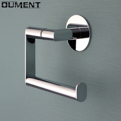 全铜轻奢纸巾架免打孔 极简卷纸架打孔 卫生间卫浴厕所纸巾钩