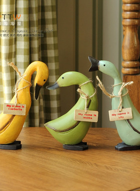 北欧装饰 木质套三鸭子 新婚结婚礼物 时尚创意家居饰品摆件婚庆