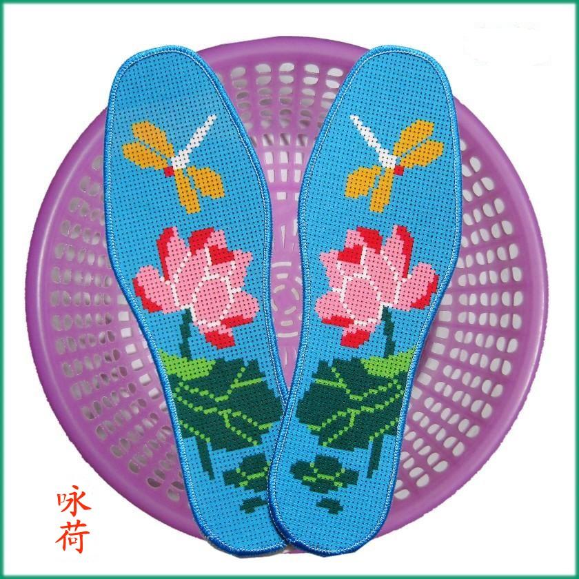 不掉色针孔棉布满绣半成品