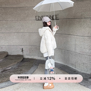 YIKOwow雪吻舒芙蕾 设计师合作三星安心绒95白鹅绒保暖连帽羽绒服