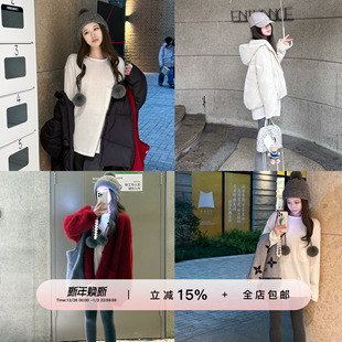 羊毛纯色内搭宽松百搭长袖 套装 T恤 袜打底裤 山羊绒保暖裤 YIKOwow