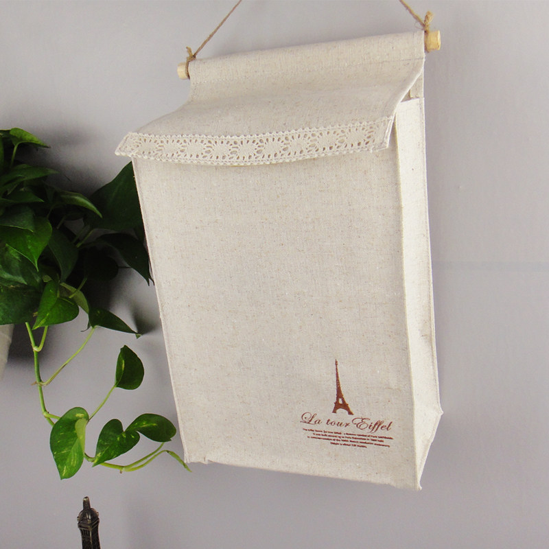 zakka挂袋棉麻壁挂置物袋居家收纳挂袋大号挂式收纳袋杂志收纳袋