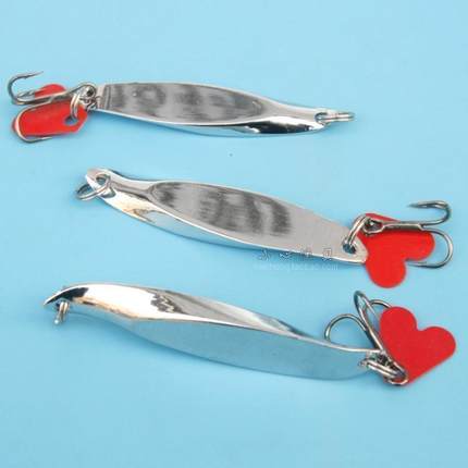 翘角斜面路亚小铁板翘嘴拟饵假饵斜切弯角亮片7 10 13 15 28 20g