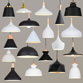 复古工业风餐厅吊灯个性 饰灯具 单头吧台火锅店餐饮店铺商用黑白装