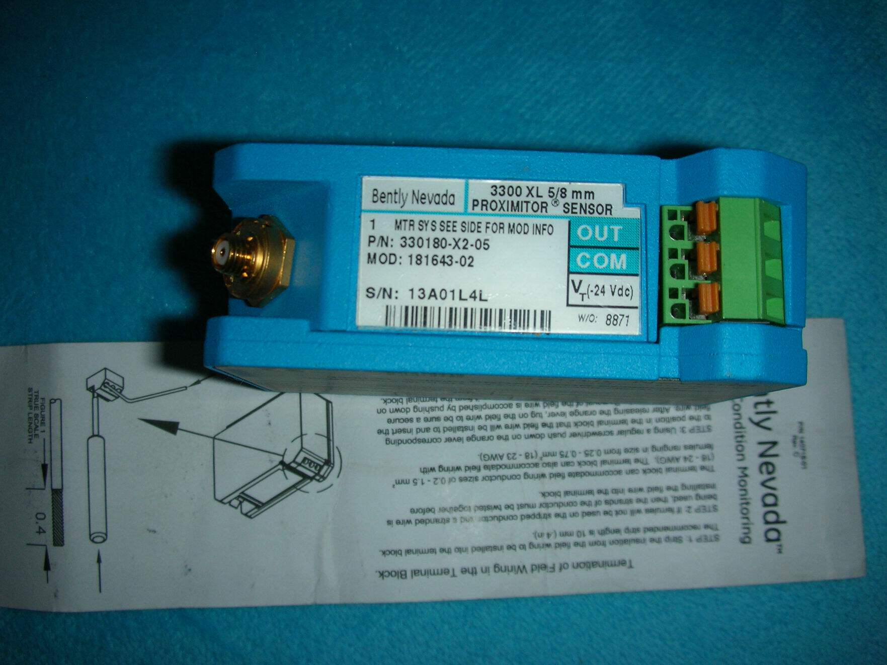 bently nevada  3300xl  5/8mm  330180-x2-05  询价