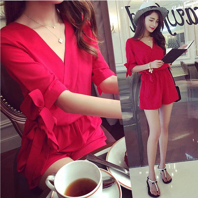 大码连体裤女阔腿裤子雪纺连身短裤裙夏季宽松显瘦休闲套装连衣裤|ruв категории Женская одежда, брюки, брюки - от Buy2taobao.com для оказания профессиональной услуги покупки агента Taobao