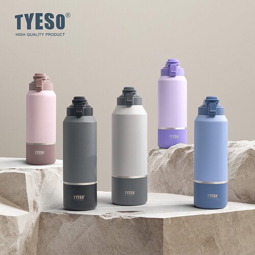 TYESO泰硕2000ml大容量保温壶户外车载运动水杯夏季直饮保冷水瓶