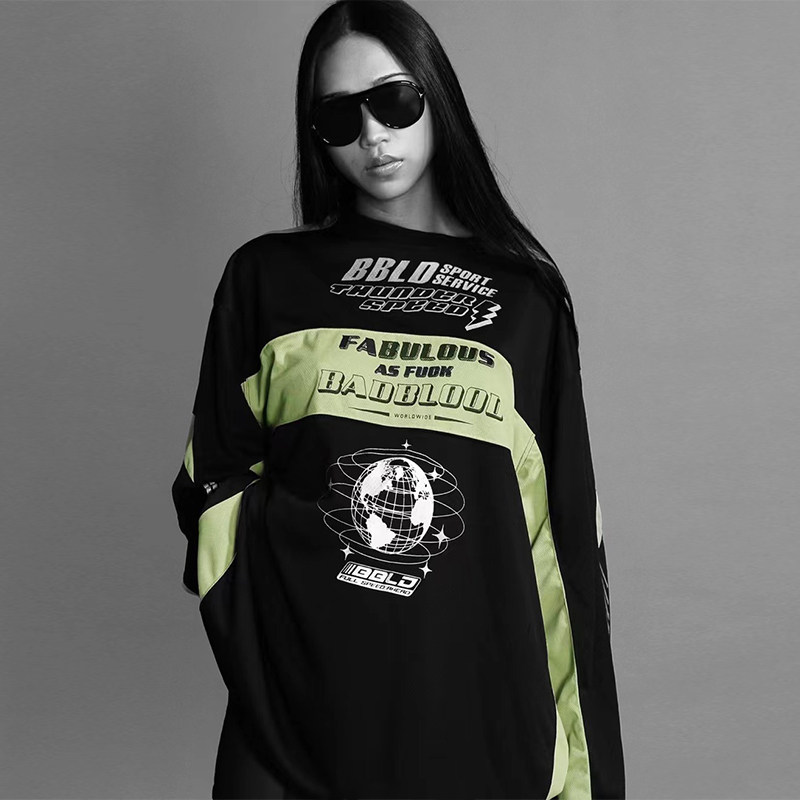 Badblood 'Hot Girl' Jersey: Spliced Collegiate Chic for Less! - Product image 2
