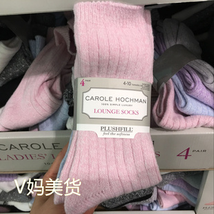 4双装 hochman女士袜子中筒袜休闲毛袜舒适秋冬款 Carole 美国直邮