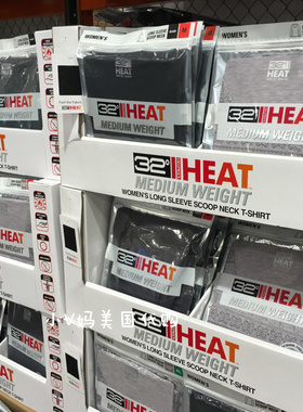 断码特价  美国正品32度Heat Weatherproof 超薄保暖情侣内衣上衣