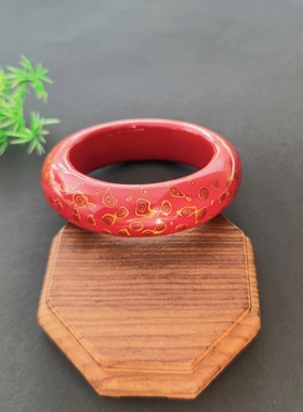 手镯木质纯天然大漆孤品手工非遗