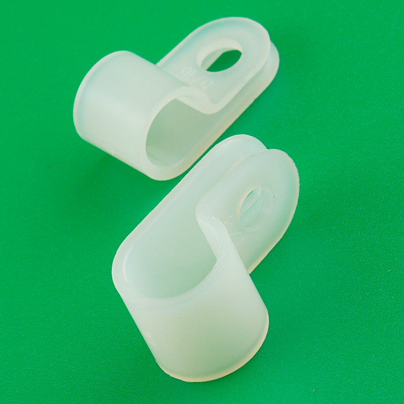 R形线夹CC加厚塑料线夹U形固定扣理线夹电线卡扣电线固定器UC管卡