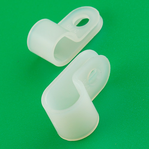 R形线夹CC加厚塑料线夹U形固定扣理线夹电线卡扣电线固定器UC管卡