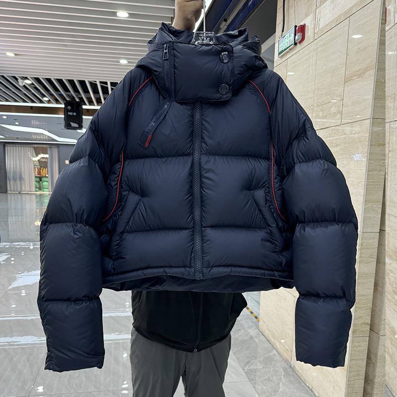 短款加厚羽绒服女面包服连帽