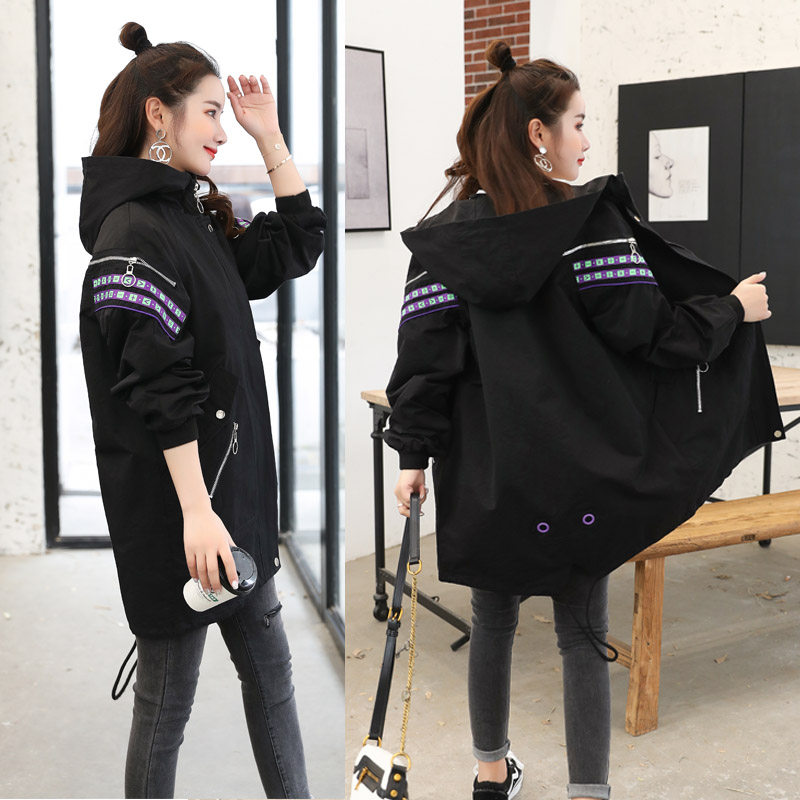 pregnant woman coat Windbreaker Mid length version Korean Edition Easy Large fashion 2019 Winter clothes Hooded new pattern spring clothes jacketin the Maternity/Maternal supplies/Nutrition , Maternity , Coat/Windbreaker  category - from Buy2taobao.com to provide professional Taobao agent buy service