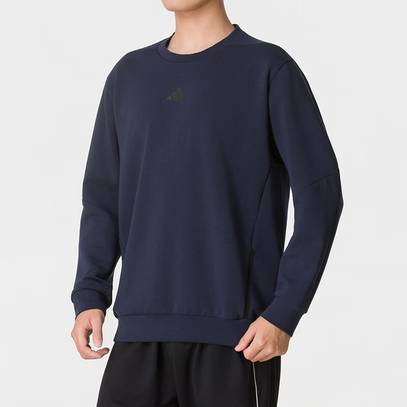adidas阿迪达斯男子秋季运动服训练舒适透气休闲圆领套头衫KA4811
