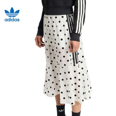 adidas阿迪达斯三叶草女子运动休闲半身裙裙子KV1176