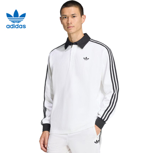 adidas阿迪达斯三叶草男子运动休闲长袖T恤KE3575