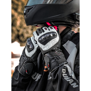 杜汉W1机车防水保暖防寒骑士摩旅防摔装备手套男冬摩托车骑行手套