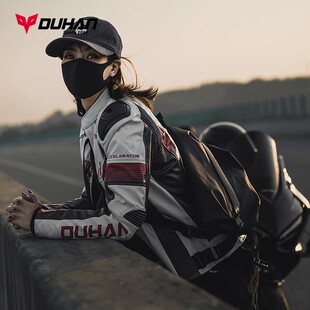 杜汉摩托车机车服皮衣套装防摔骑行服防寒保暖男女装备赛车服冬季