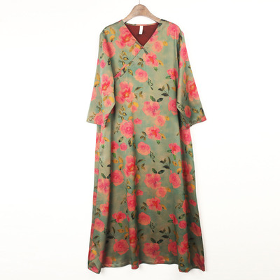 河泥新中式桑蚕丝香云纱汉服裙