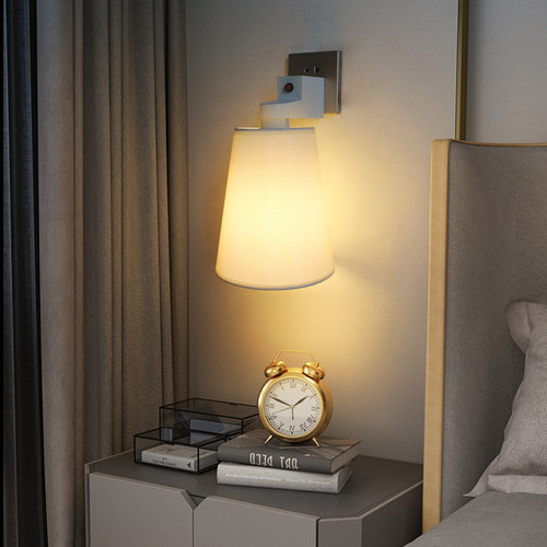 免安装调光床头灯插电式卧室壁灯
