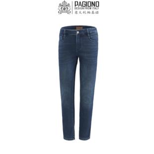 猫须纹理洗水加厚牛仔裤 男士 帕基诺2024冬季 250156 高弹牛仔