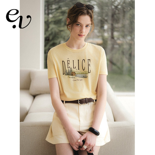 EvenVintage简约休闲短袖T恤女